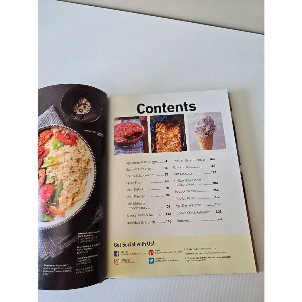 Taste of Home Annual Recipes Book